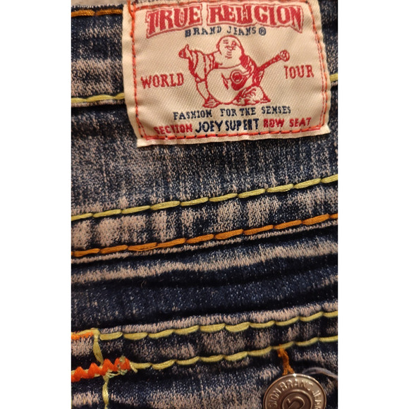 True Religion Vintage Cotton Indigo Joey Super T Women's Denim Jeans Size 29‎ - Picture 5 of 7